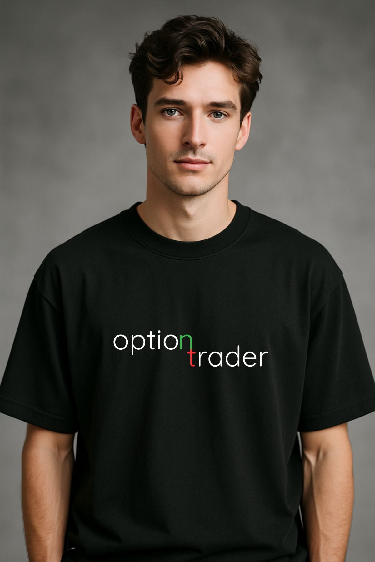 Option Trader Oversize Printed Trading T-Shirt