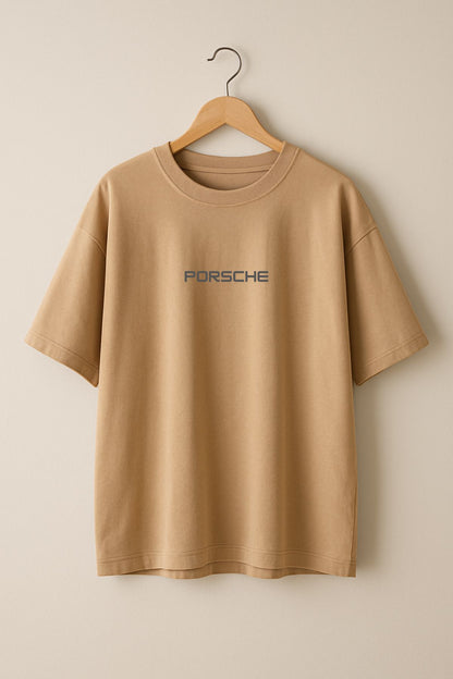 Porsche Car back front Printed Oversize T-Shirt