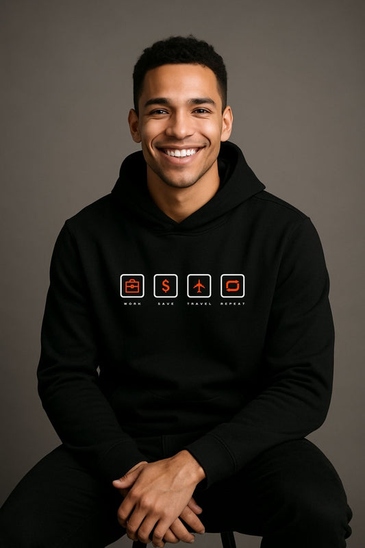 Work Save Travel Repeat Men Women Hoodies