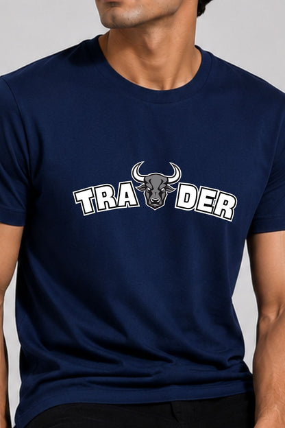 Bull & Bitcoin 2 Pack Trading T-Shirt Bundle (Sage Green & Navy Blue)