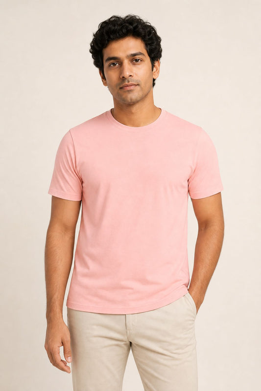 Peach Premium Plain T-Shirt