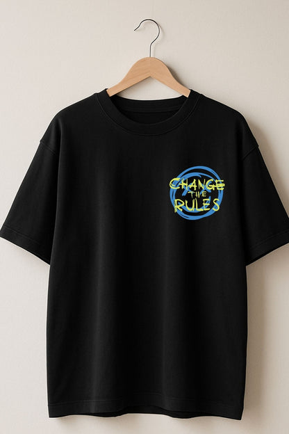 Change the rule back  front Printed Oversize T-Shirt