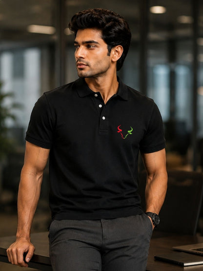 Dual Bull Pulse Everyday Combo 2 Bundle Trading T-Shirt Pack (Black & White)