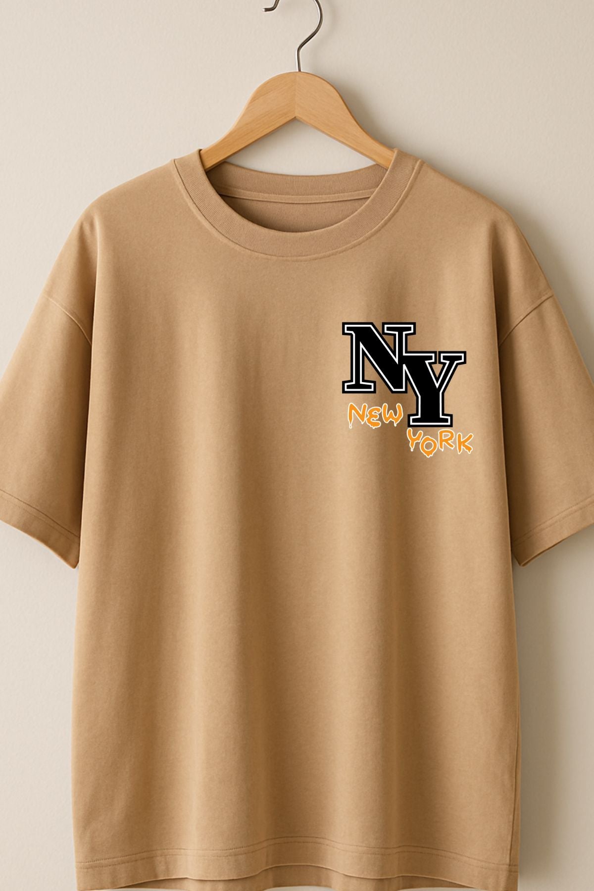 Newyork fun back front Printed Oversize T-Shirt