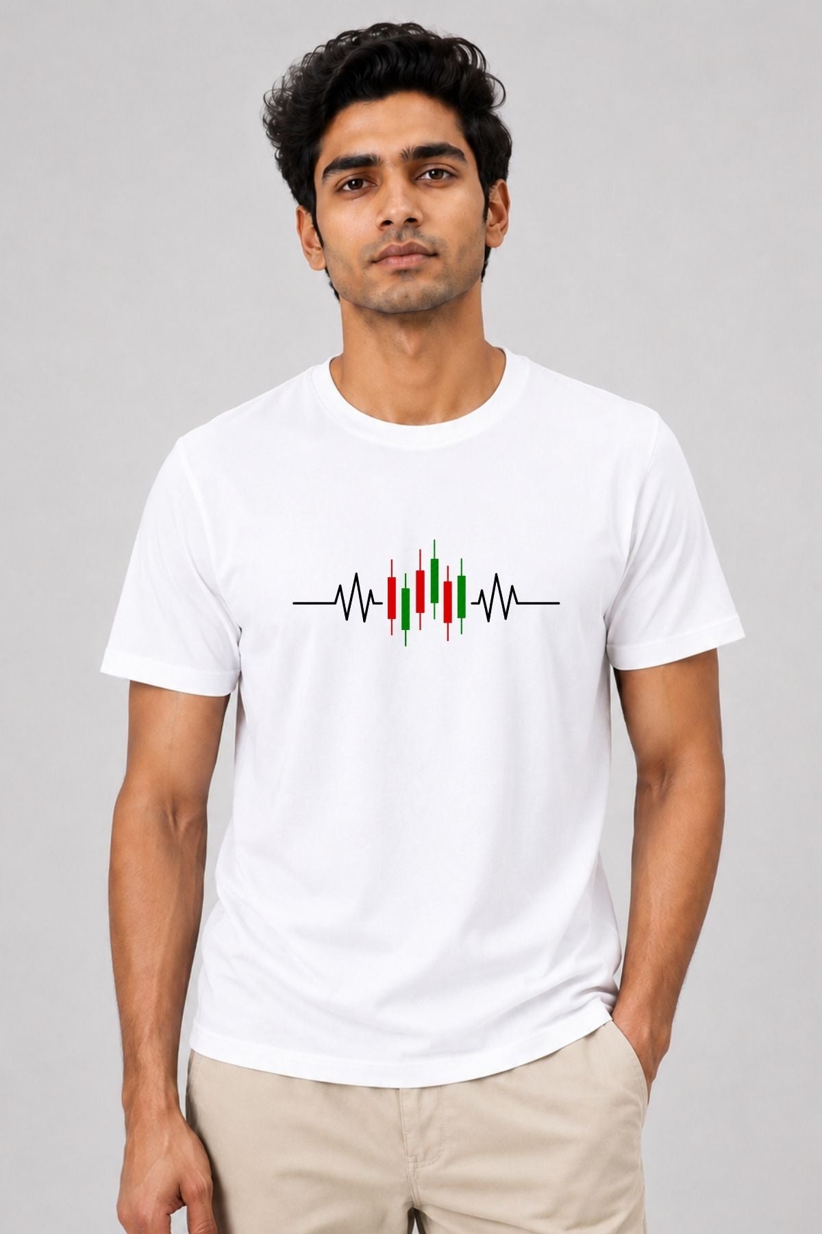Dual Bull Pulse Everyday Combo 2 Bundle Trading T-Shirt Pack (Black & White)