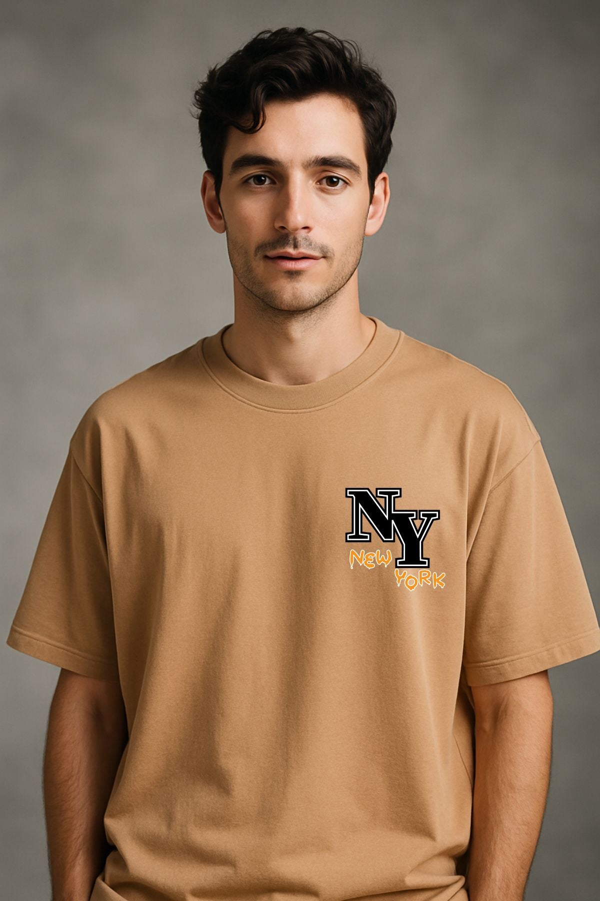 Newyork fun back front Printed Oversize T-Shirt
