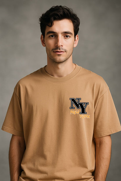 Newyork fun back front Printed Oversize T-Shirt