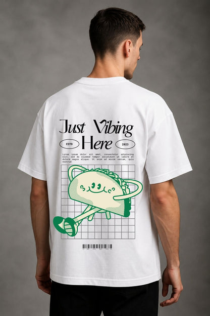 Taco Vibing Printed Oversize T-Shirt