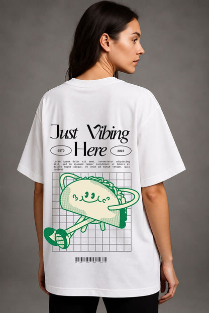 Taco Vibing Printed Oversize T-Shirt