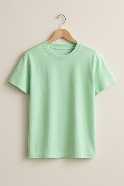 Mint Green Premium Plain T-Shirt
