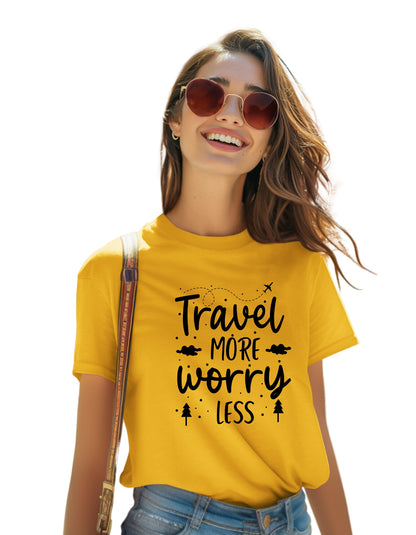 Travel more Worry less Vacation Travel Unisex T-Shirt