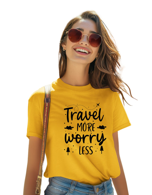 Travel more Worry less Vacation Travel Unisex T-Shirt