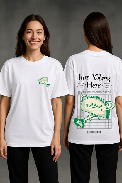 Taco Vibing Printed Oversize T-Shirt