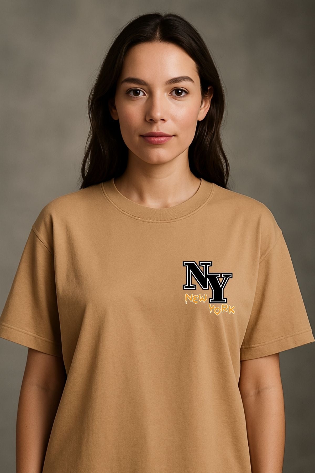 Newyork fun back front Printed Oversize T-Shirt