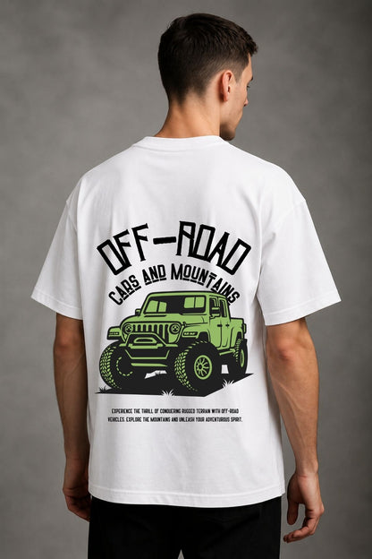 Off Road Car Printed Oversize T-Shirt