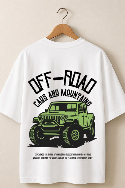 Off Road Car Printed Oversize T-Shirt