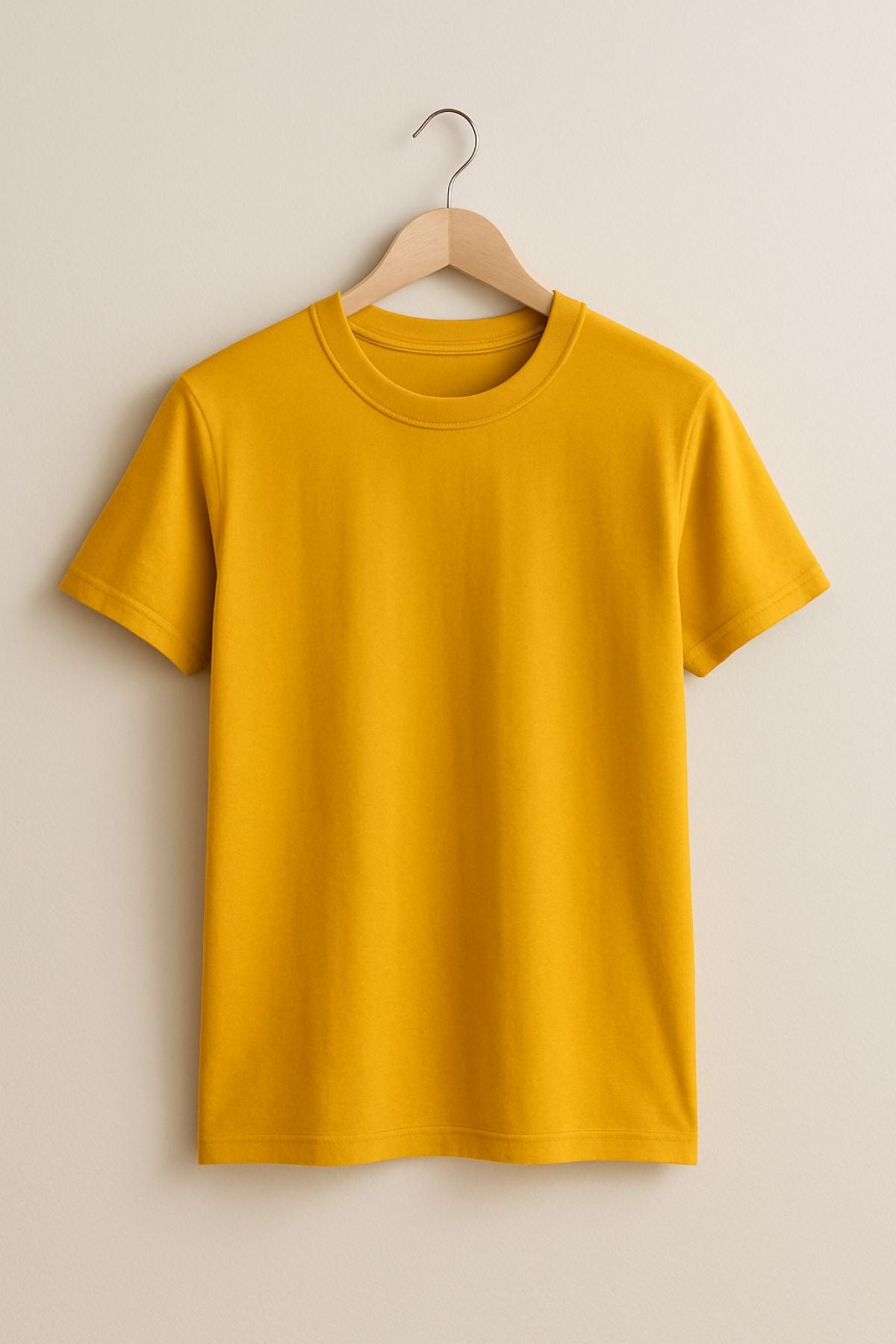 Mustard Premium Plain T-Shirt