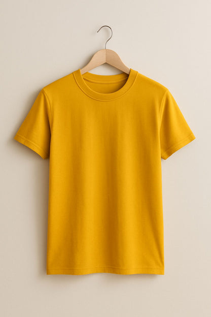 Mustard Premium Plain T-Shirt