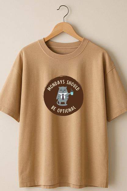 Monday Optional Printed Oversize T-Shirt