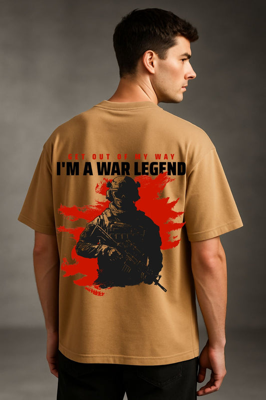 War Legend Soldier Printed Oversize T-Shirt