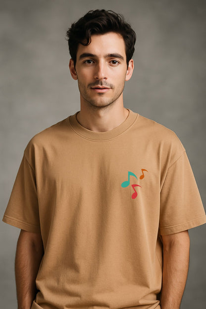 Music Lover  Printed Oversize T-Shirt