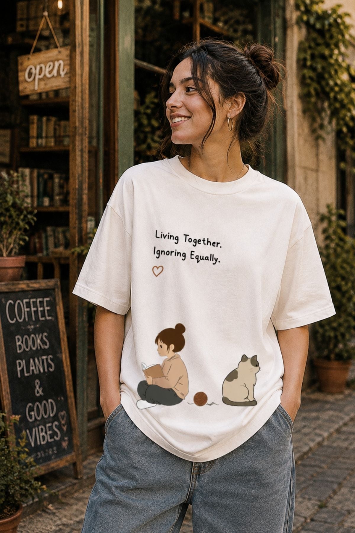 Living Together Ignoring Equally Oversize T-Shirt