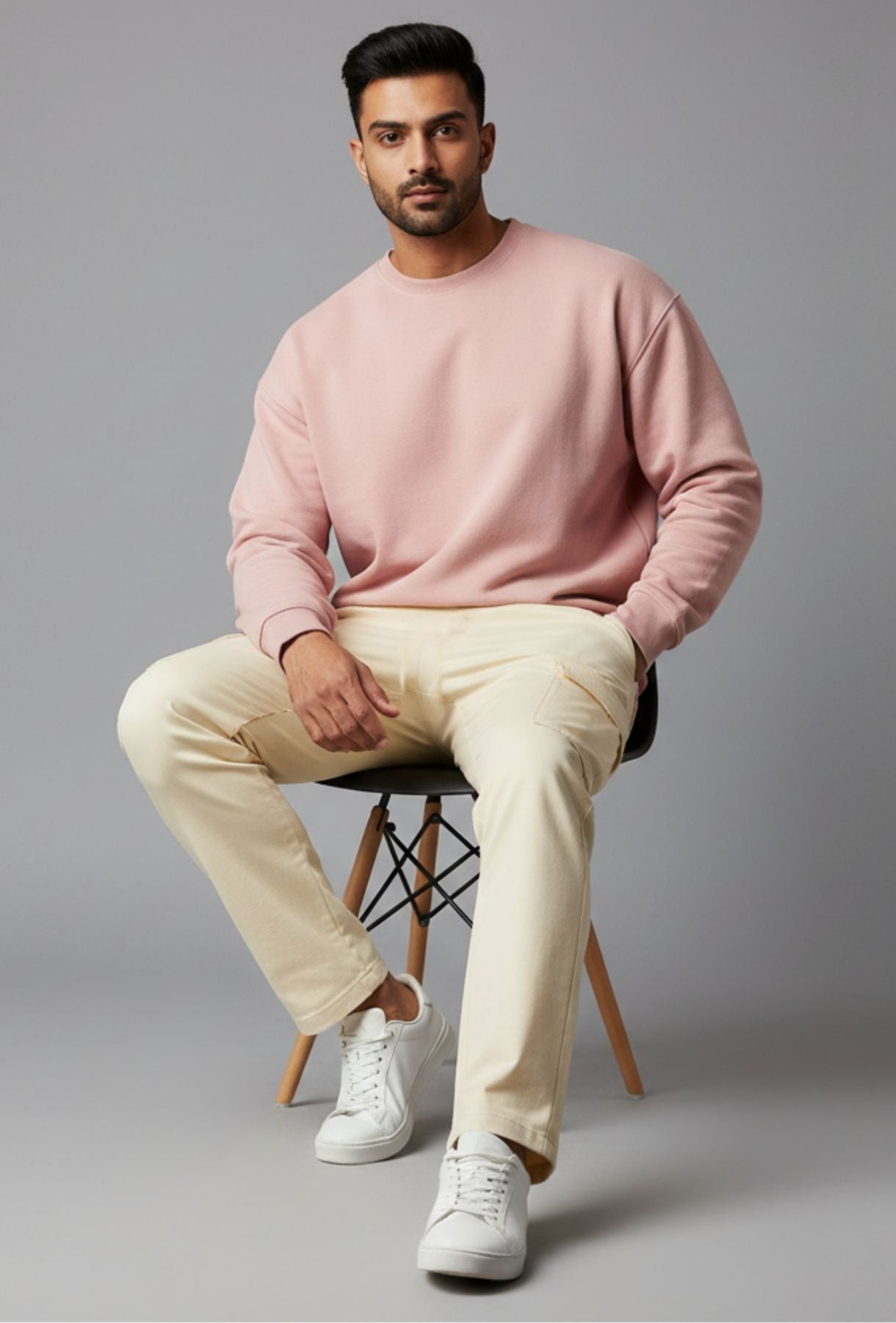 Oversized Sand & Candy Pink Mix Vibe Co-ords