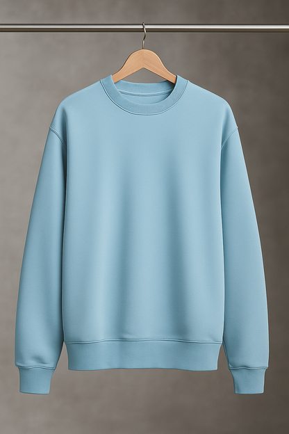 Streetform Sweatshirt-French Terry Cotton-Sky Blue