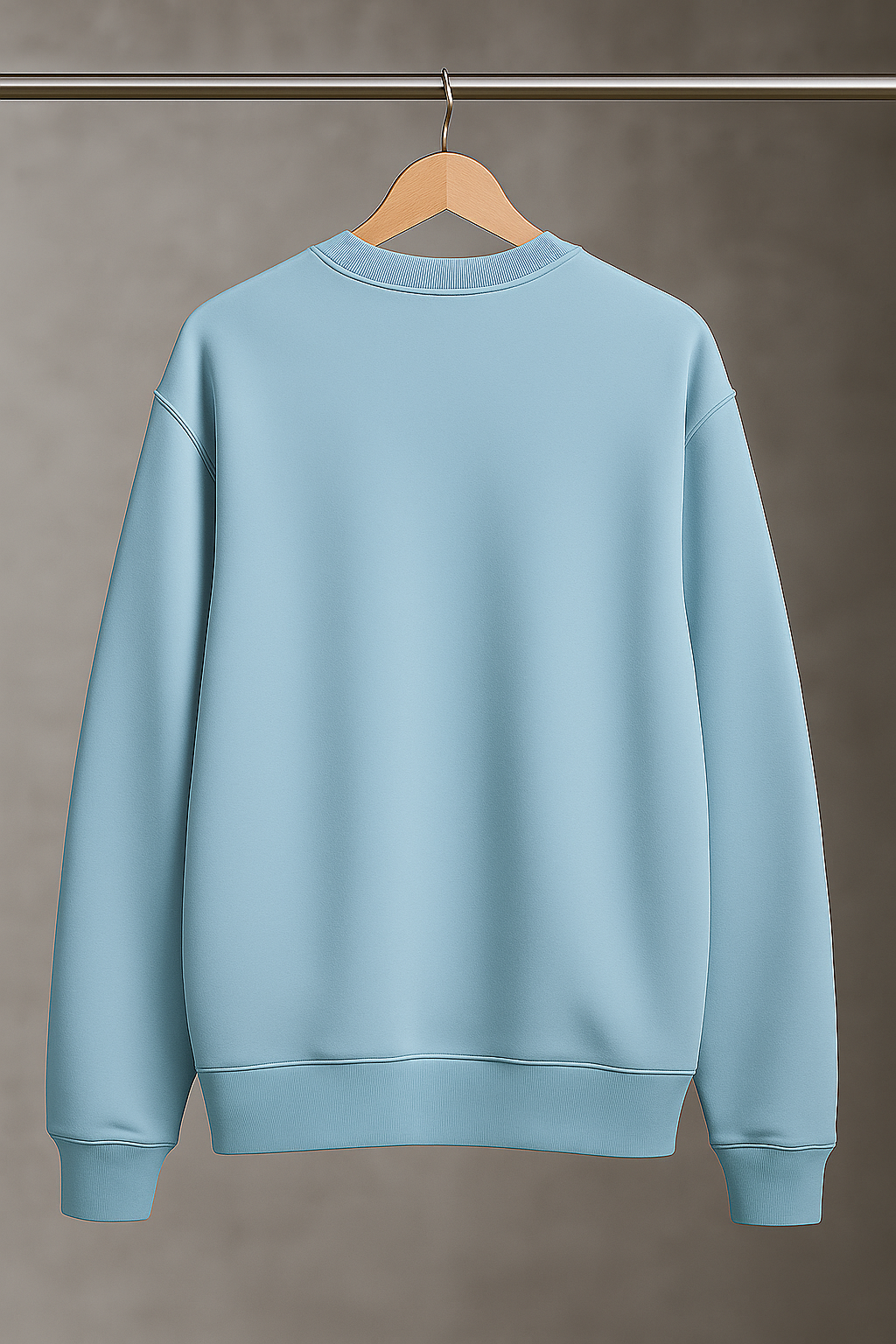 Streetform Sweatshirt-French Terry Cotton-Sky Blue