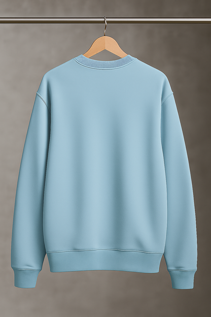 Streetform Sweatshirt-French Terry Cotton-Sky Blue