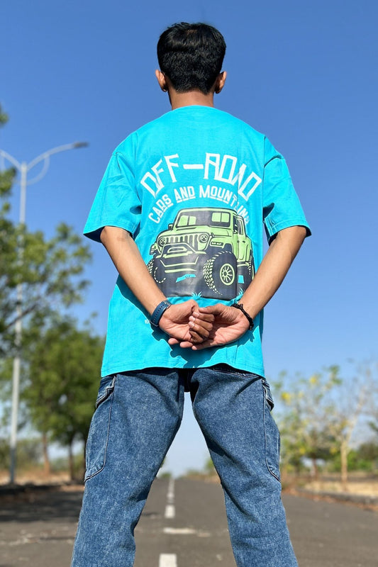 Off Road Car Printed Oversize T-Shirt