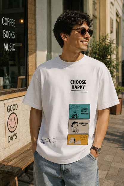 Choose Happy Oversize T-Shirt