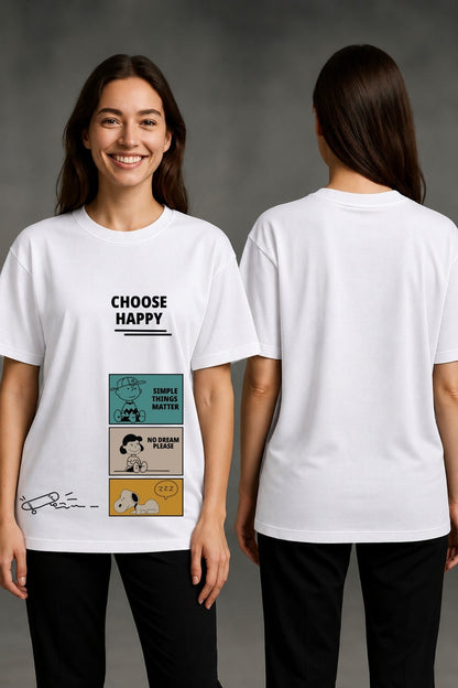Choose Happy Oversize T-Shirt
