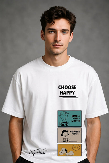 Choose Happy Oversize T-Shirt