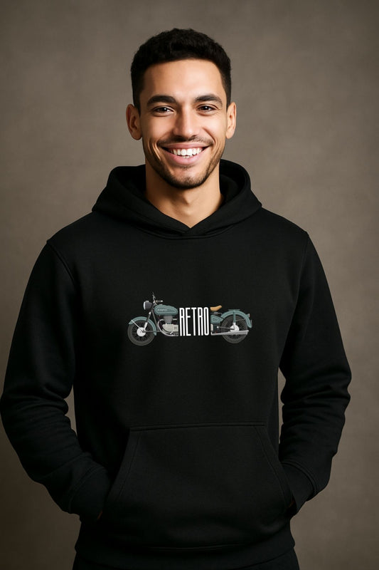 Retro Bike Style Men Women Hoodies