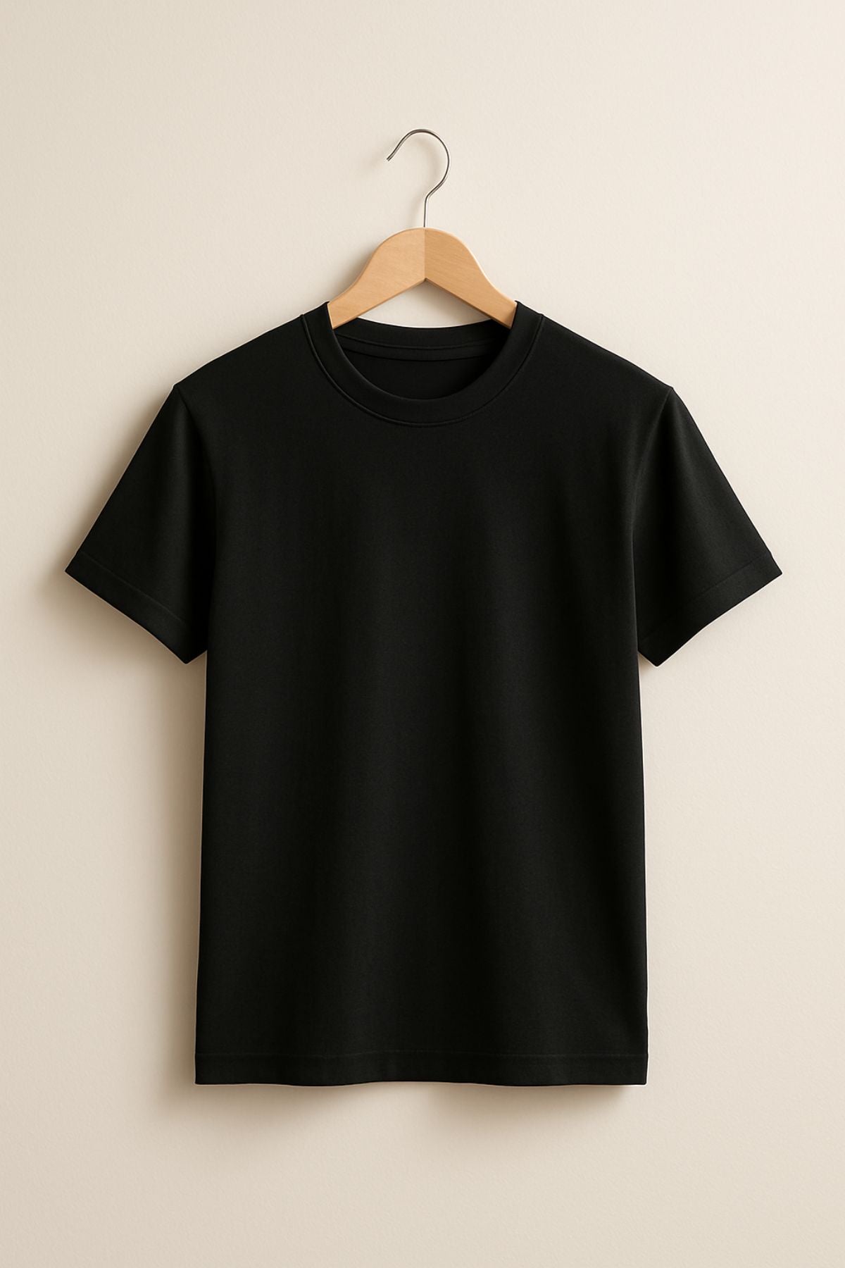 Black Premium Plain T-Shirt