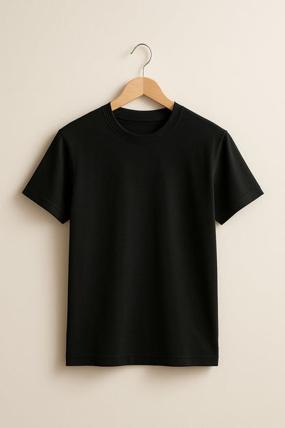 Black Premium Plain T-Shirt