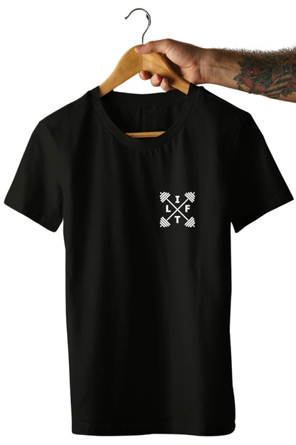 Lift cross Barbells Unisex Printed T-Shirt