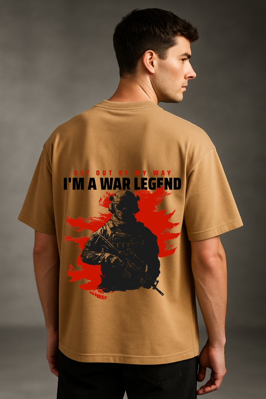 War Legend Soldier Printed Oversize T-Shirt
