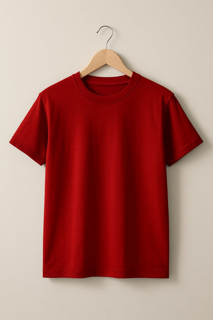 Red Premium Plain T-Shirt
