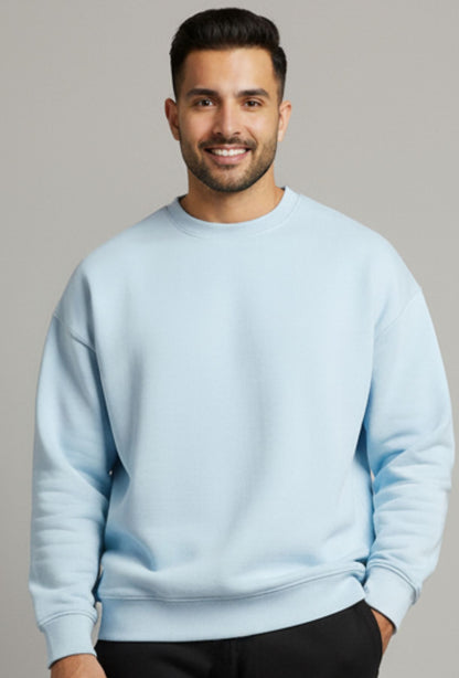 Oversized Sky Blue & Black Mix Vibe Co-ords