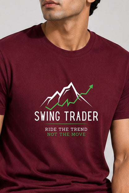 Swing Trader Printed Unisex Trading T-Shirt
