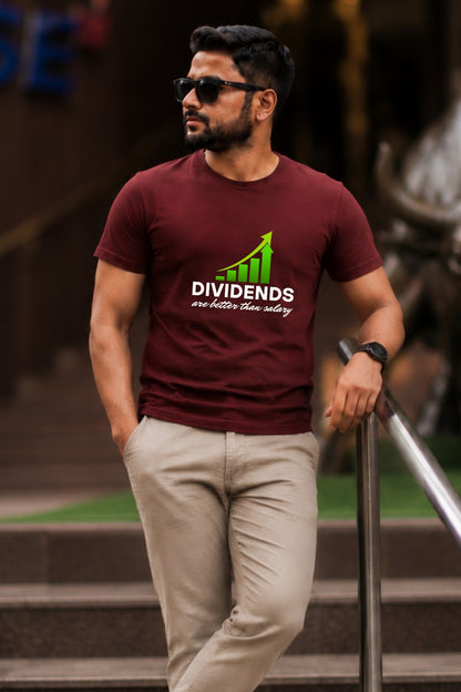Dividend are better than salary Printed Unisex Trading T-Shirt