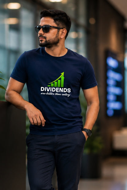 Dividend are better than salary Printed Unisex Trading T-Shirt