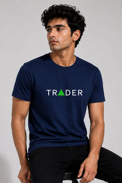 Intraday Hustle 2 Pack Trading T-Shirt Bundle(White & Navy Blue)