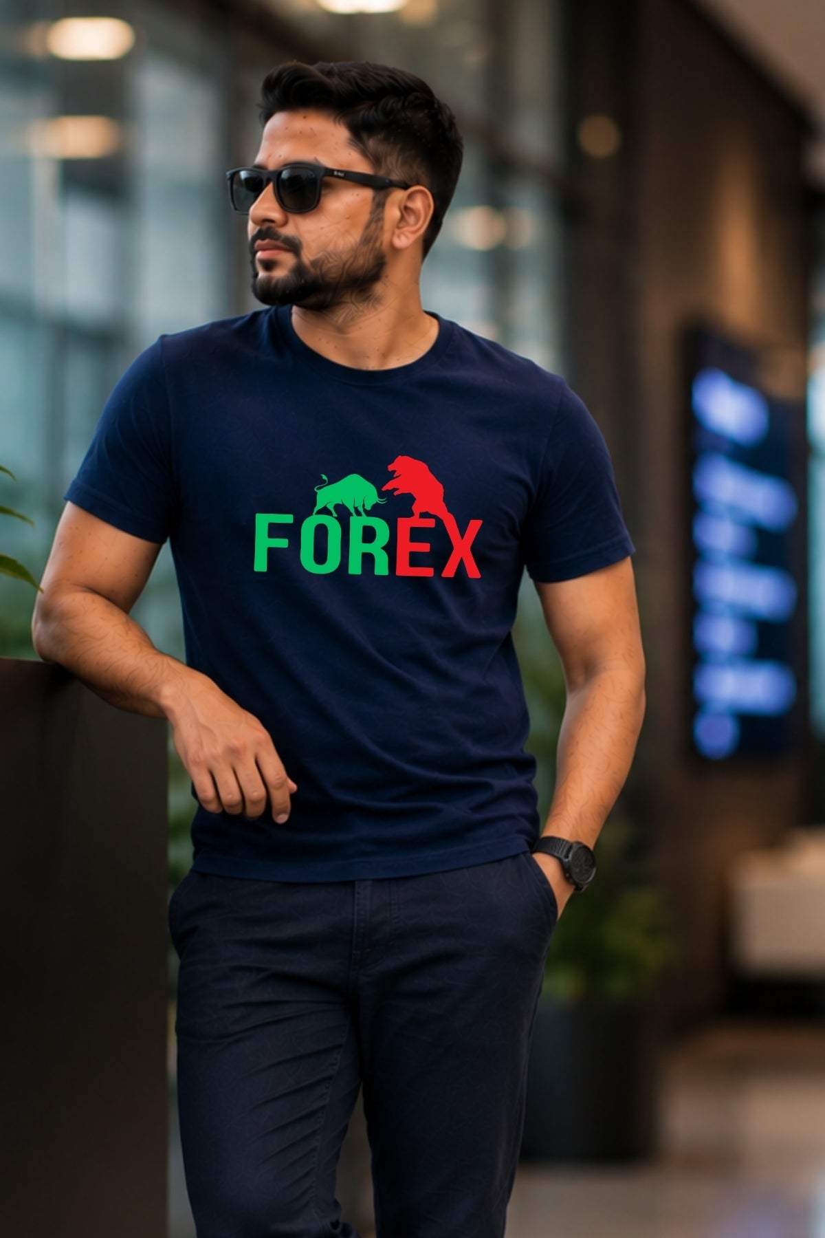 Forex Bear Bull Printed Unisex Trading T-Shirt