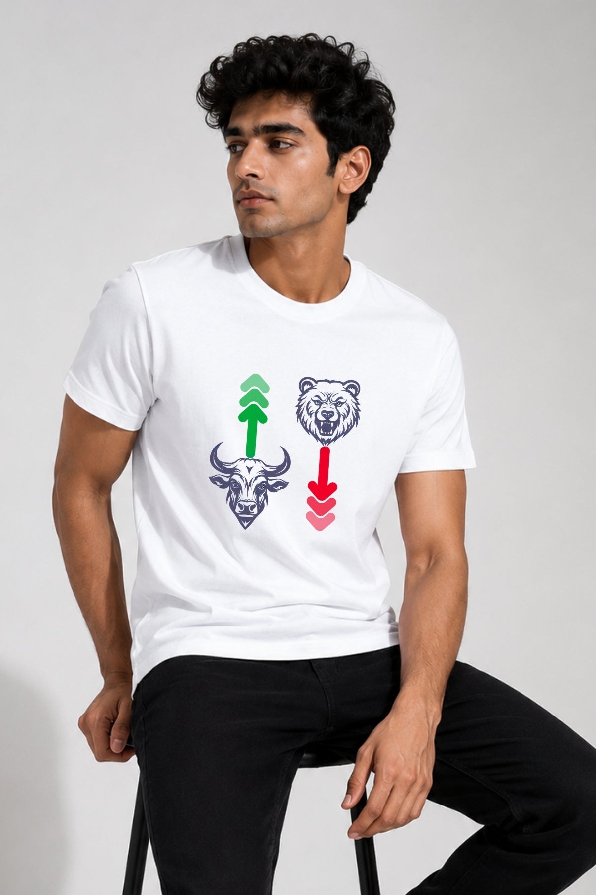 Bear Bull Up Down Market Trading Unisex Trade T-Shirt