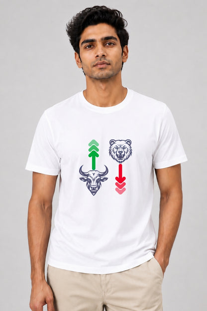 Bear Bull Up Down Market Trading Unisex Trade T-Shirt