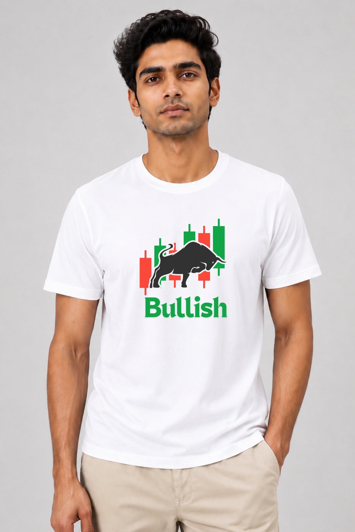 Bull Run 2 Pack Trading T-Shirt Bundle(White & Black)