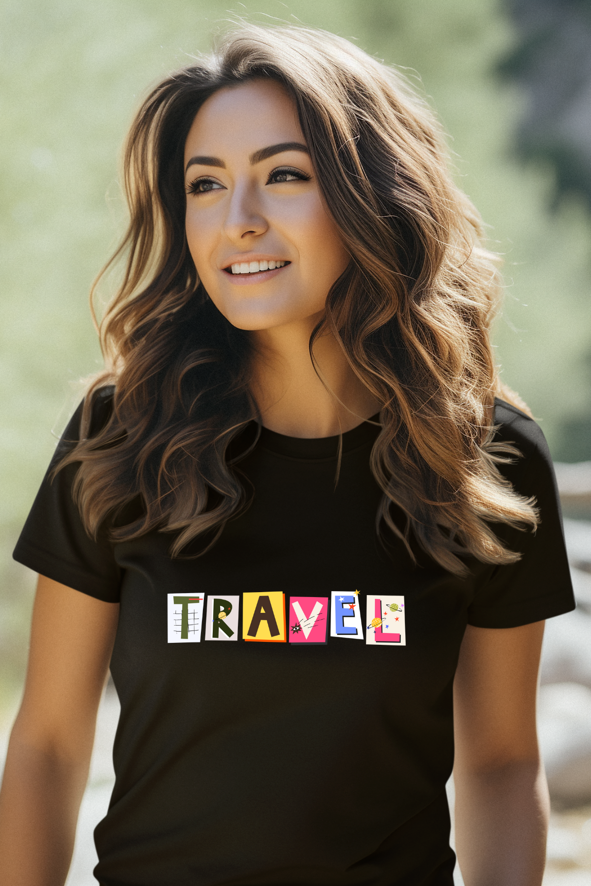 Travel Colorful Printed Unisex T-Shirt